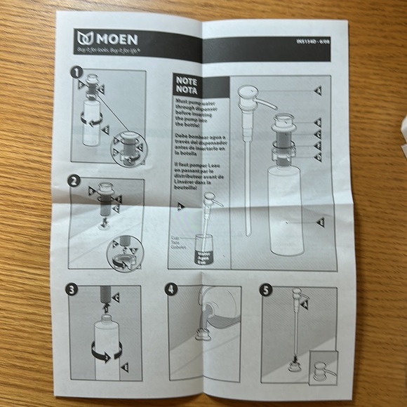 Moen Soap Dispenser Spot Resist Stainless - Picture 6 of 7